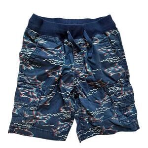 Toddler Boys Gap Kids Shark Print Pull-On Drawstring Shorts - Sz 5